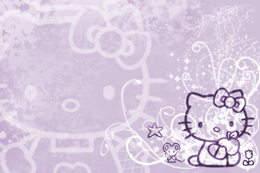 Hello Kitty Wallpaper Purple By Luvphotoshop On Deviantart