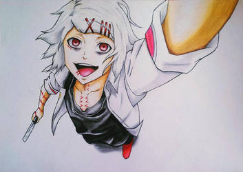 Juuzou Suzuya (Tokyo Ghoul) - Smile ! by AjkaSketch