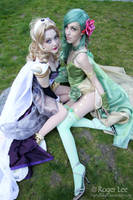 Rosa and Rydia by DigitalHikari