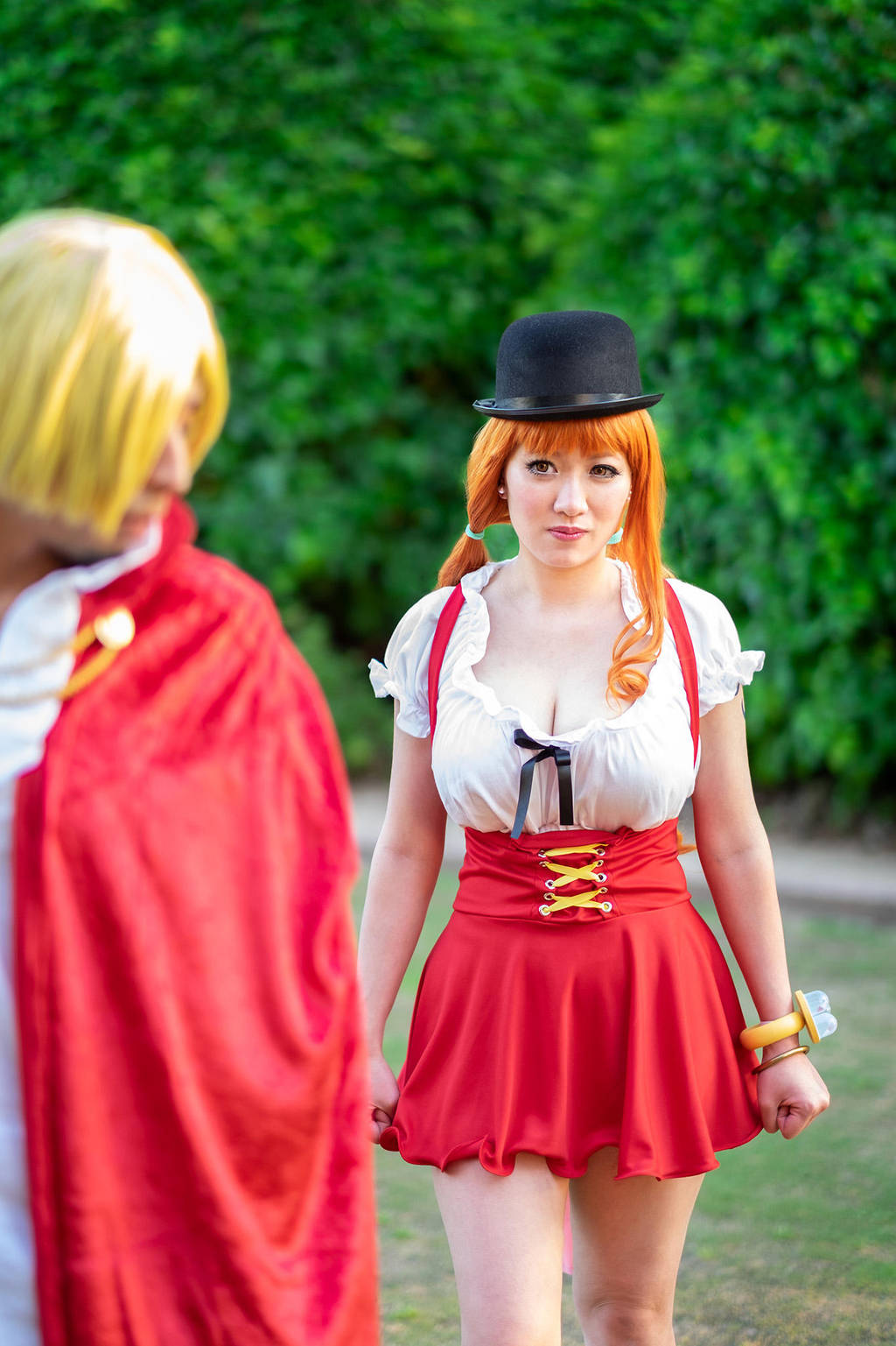 Nami Angry at Sanji, Whole Cake Island Cosplay by firecloak