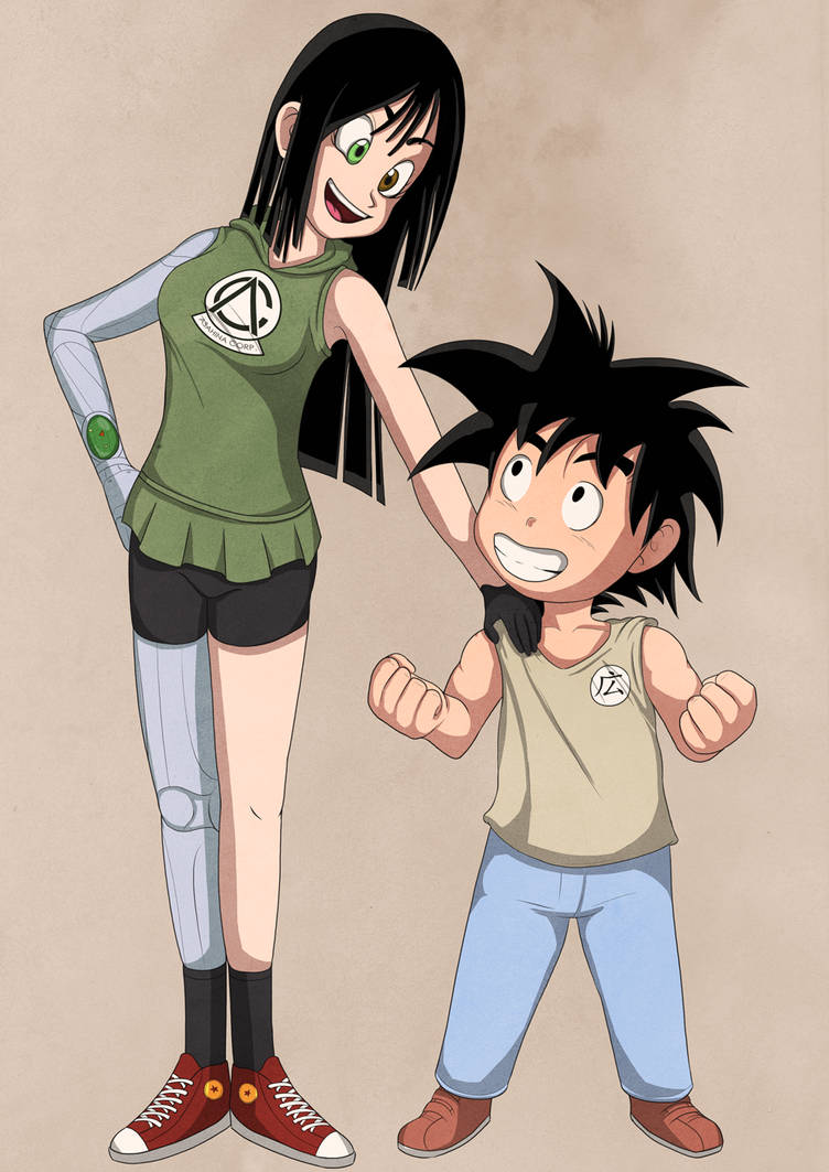 Weekly Challenge: Dragon Ball styled Midori + Hiro by DaNaoDai