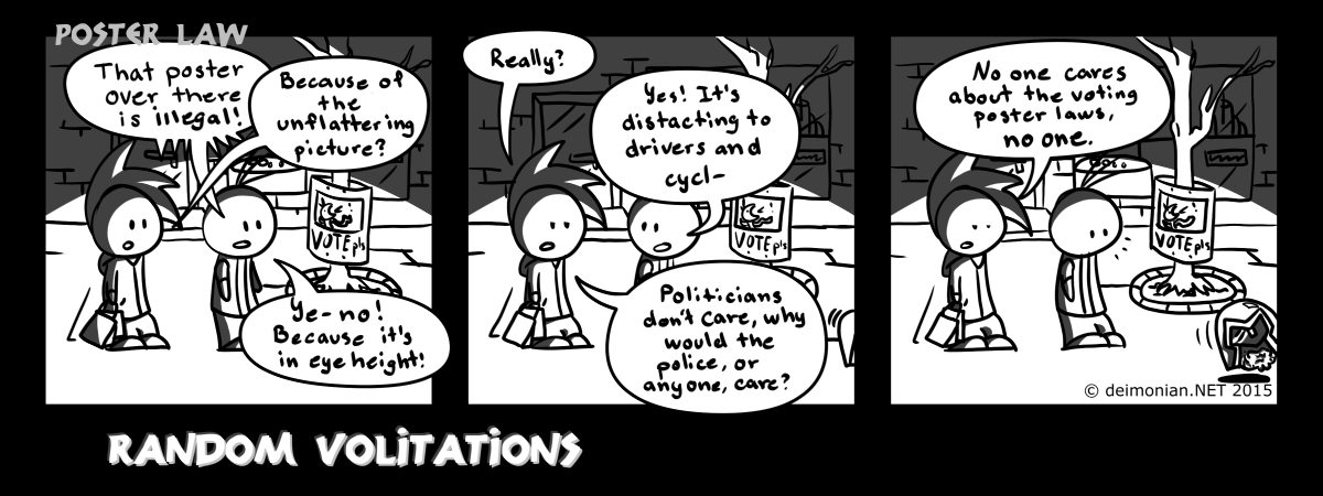 Random Volitations 110 - Poster law by Deimonian