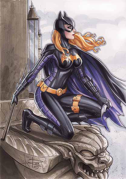 Batgirl copic commission by Sabinerich