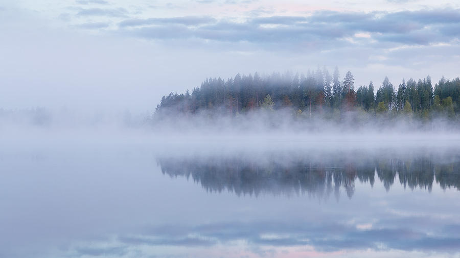 Foggy lake by JuhaniViitanen