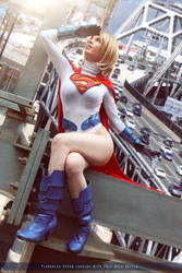 Powergirl - Earth Two: Society - DC Comics by FioreSofen