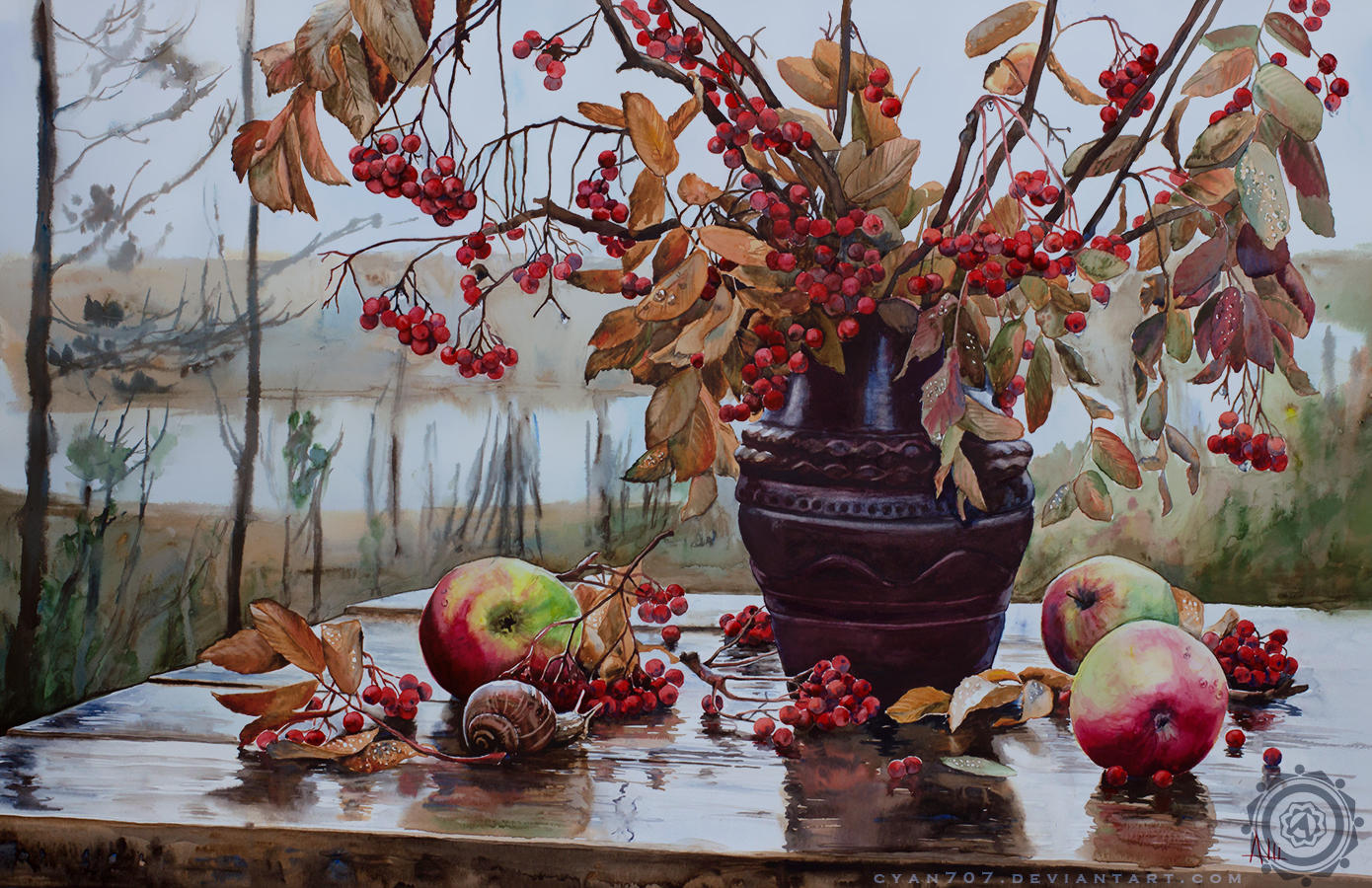 Autumn Ashberries by Cyan707