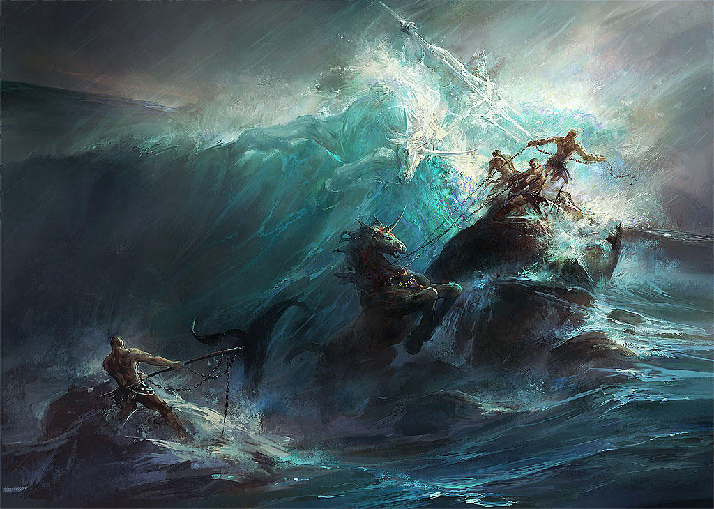 Poseidon's Wrath by GBrush