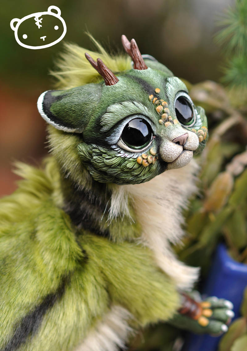 Forest Chibi Dragon Spirit by LisaToms