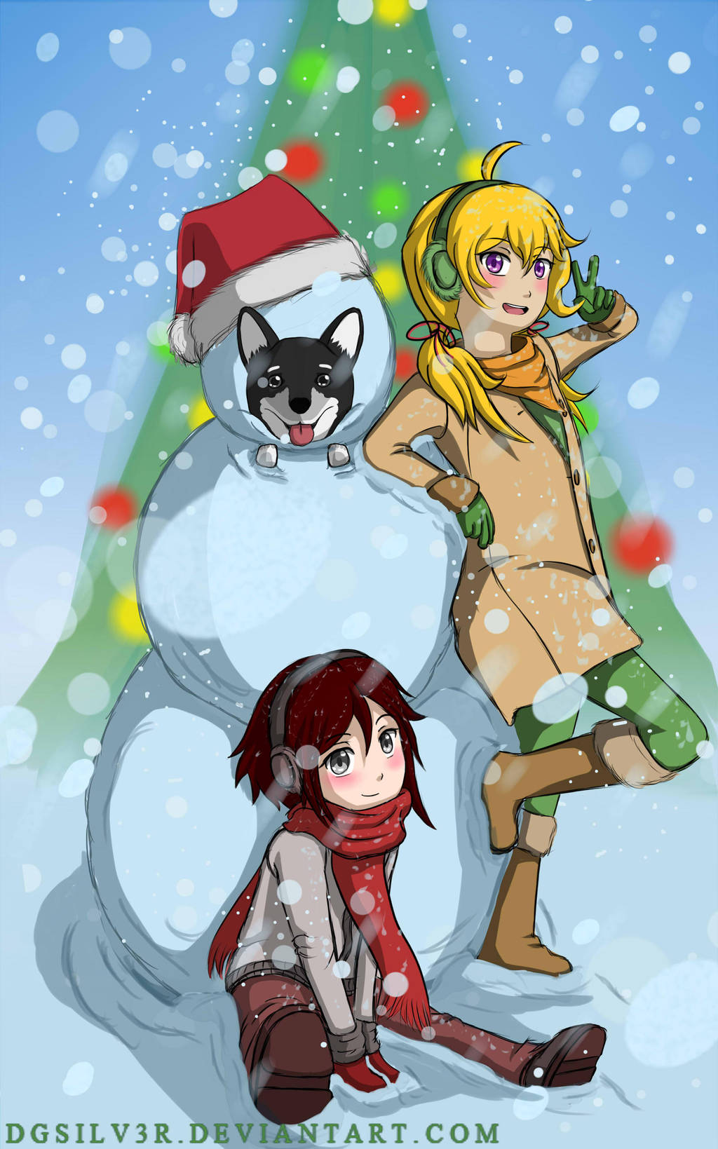 RWBY Patch Kids Happy Holidays by DGsilv3r