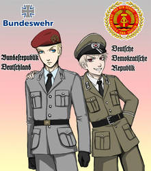 Hetalia: Bundeswehr and NVA by PunPuniChu