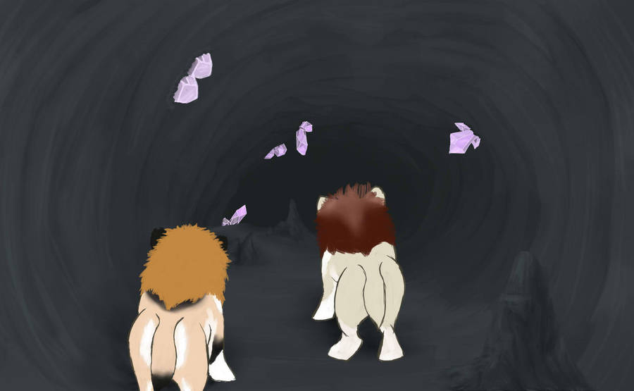 Caving 05 Lepel and Full Moon by magikwolf