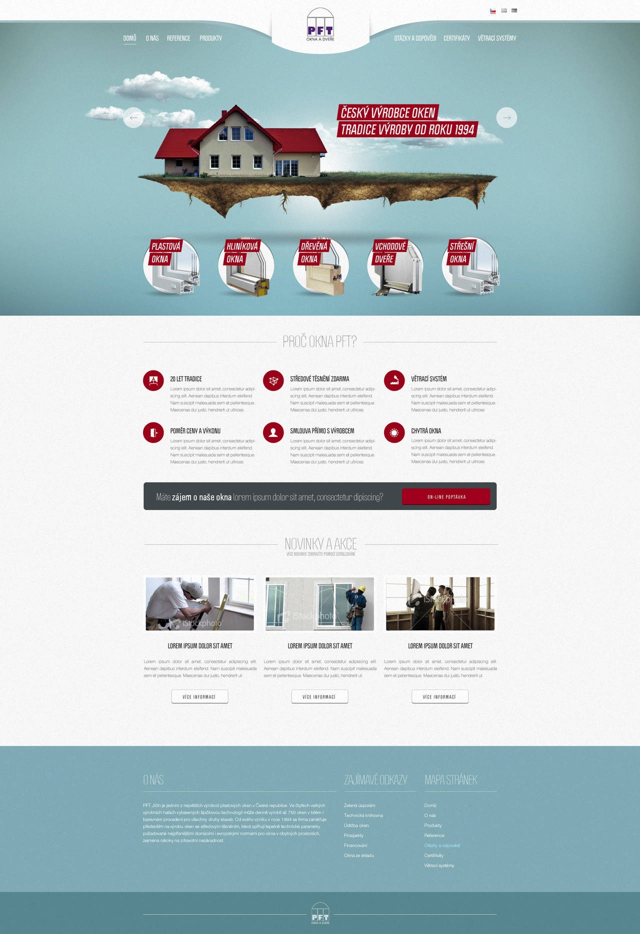 PFT Windows website design by djonas3