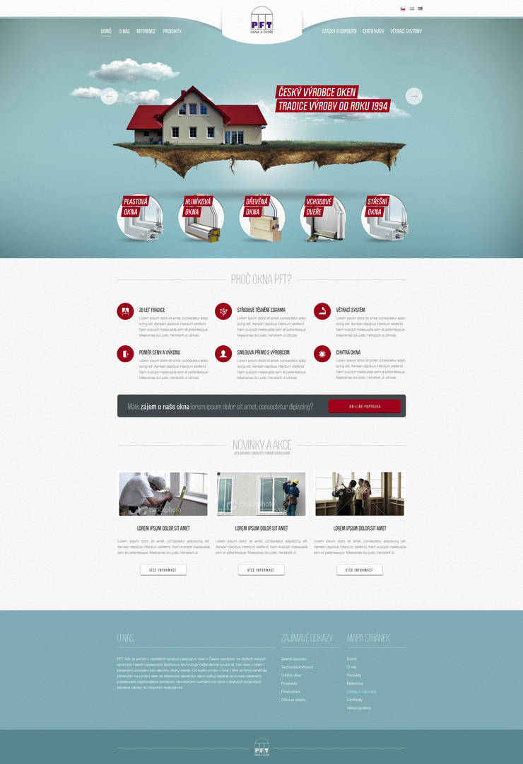 PFT Windows website design by djonas3