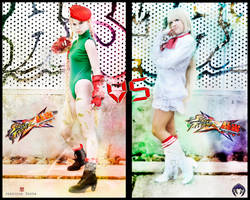 StreetFighterXTekken- Lili VS Cammy by JonathanDuran