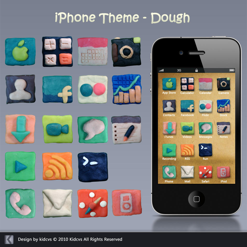 iPhone Theme - Dough by kidcvs