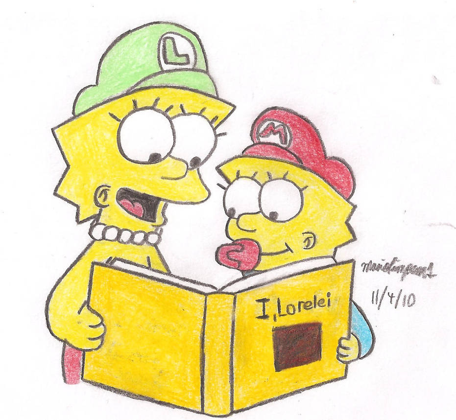 Lisa and Maggie's Storytime by MarioSimpson1