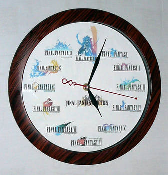 Final Fantasy Clock by SOLDIER-Cloud-Strife