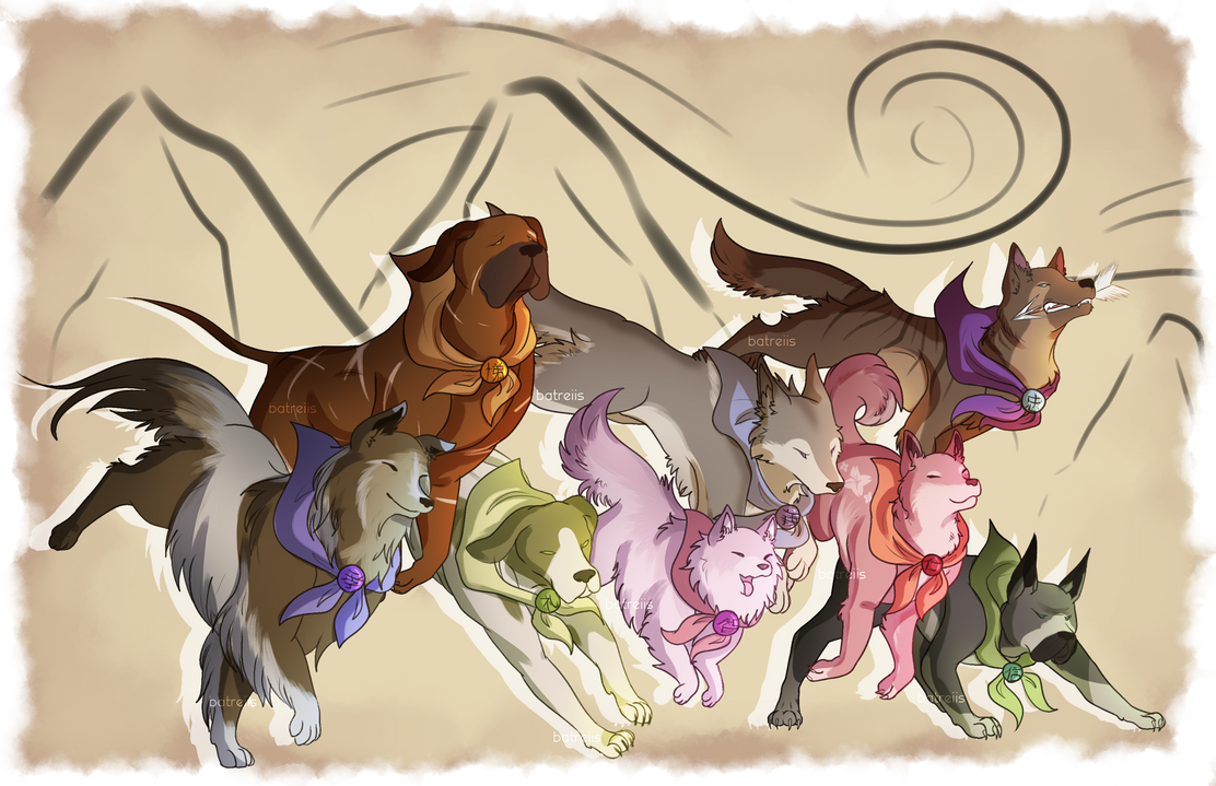 Satomi Canine Warriors" by batreiis : r/Okami