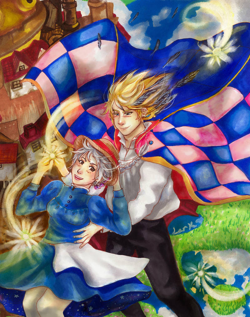 Howl's Moving Castle - Skyscape by 7AirGoddess3