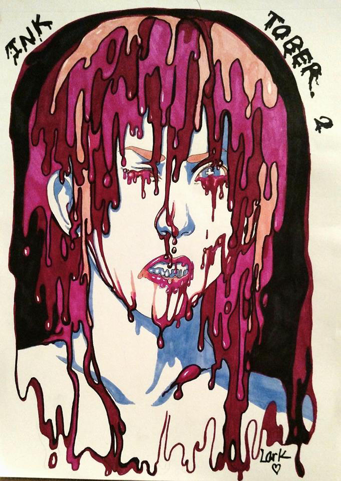 Inktober/goretober day 2 - melting by 7AirGoddess3