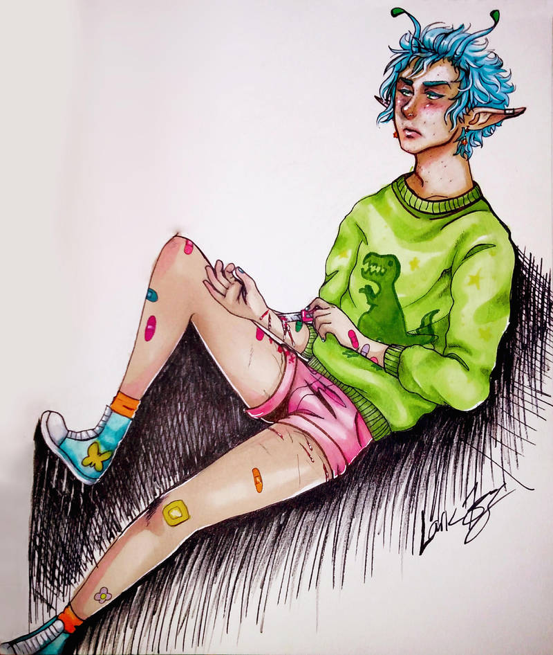 Neon Bandaids by 7AirGoddess3