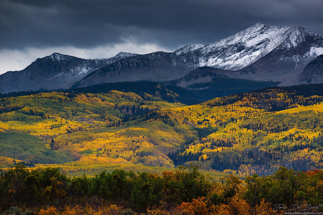 Snow Clouds Over Kebler Pass by kkart