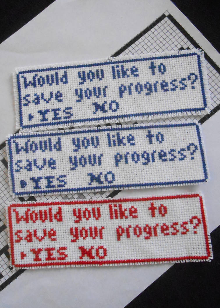 Save Your Progress Bookmarks by FireWings26