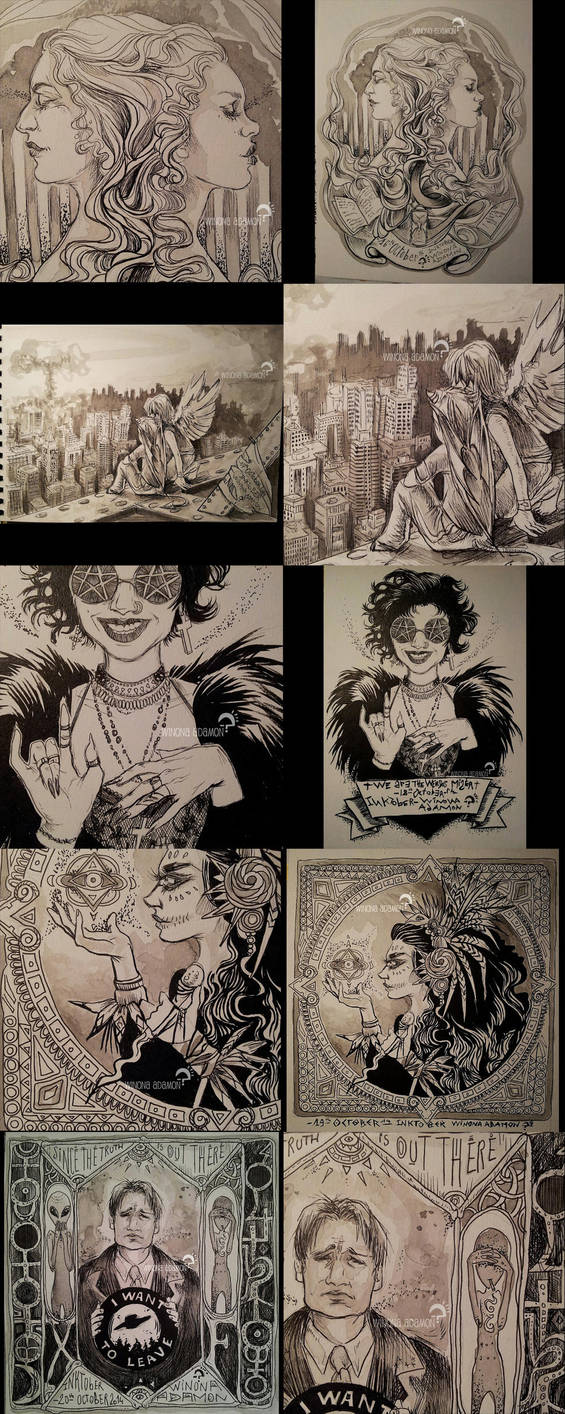 INKtober 2014 16-20 by winona-adamon INKtober 2014 16-20 by winona-adamon