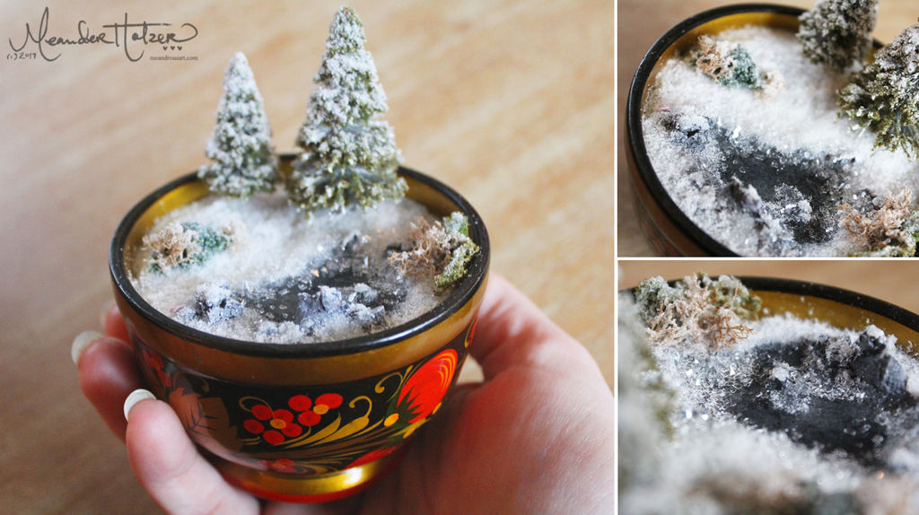 Snowy Bowl by MeandrousArt