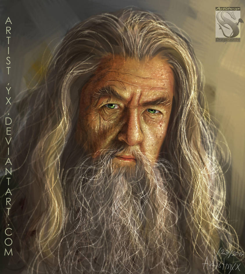 Gandalf - Lord of the RIngs - Study #8 by artistmyx Gandalf - Lord of the RIngs - Study #8 by artistmyx