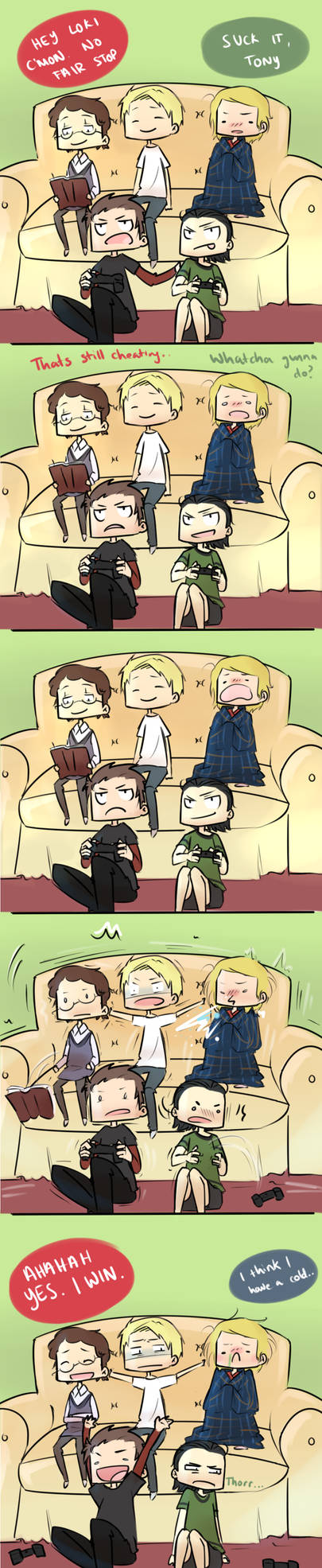 Thor Has A Cold by blargberries