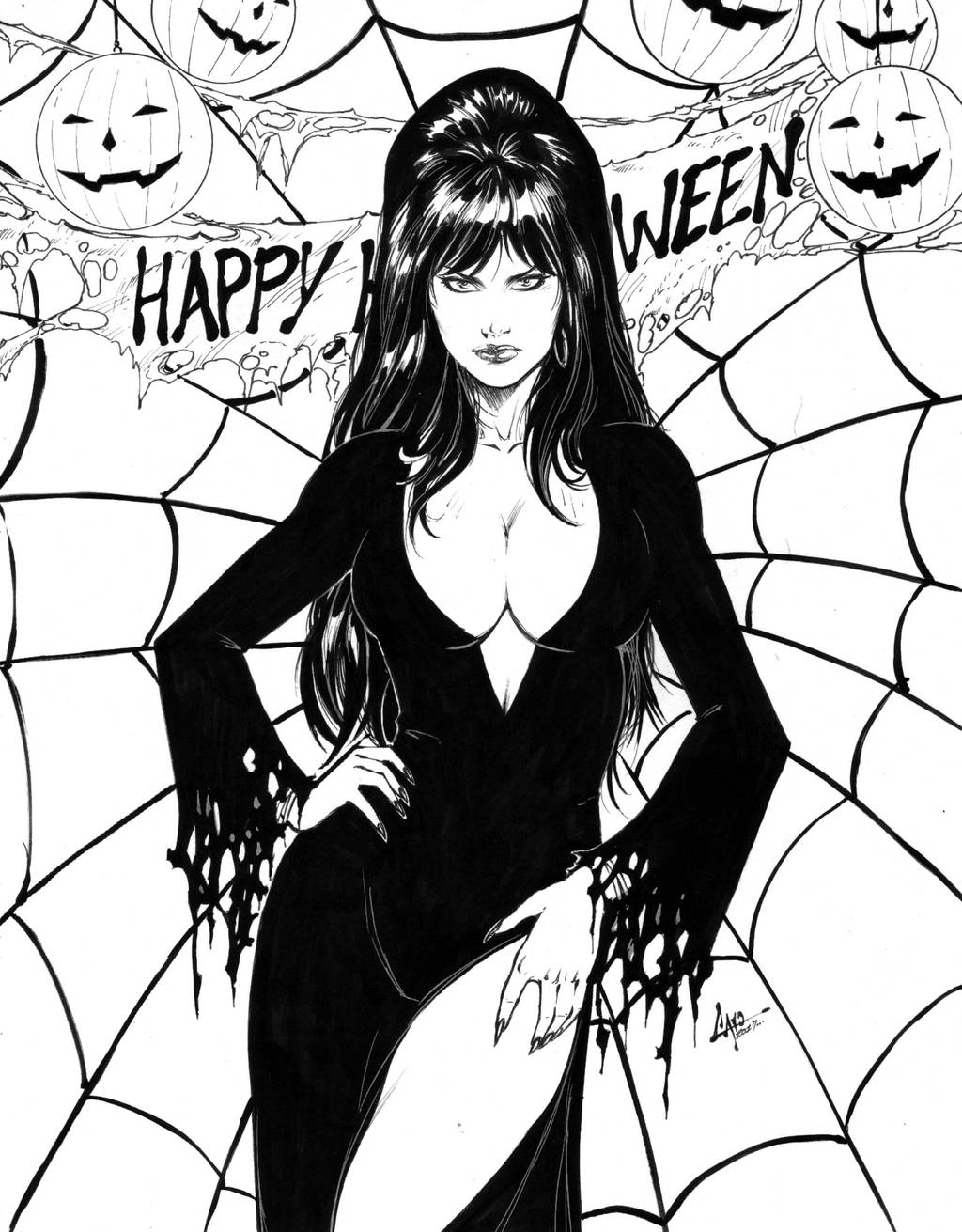 Elvira Mistress Of The Dark by CaioMarcus-ART
