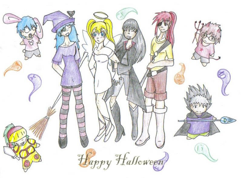 flying koi halloween by fruits-basket-head