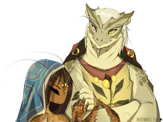 Shattered: Siraj and Samaisa Azeikan by WhiteMantisArt