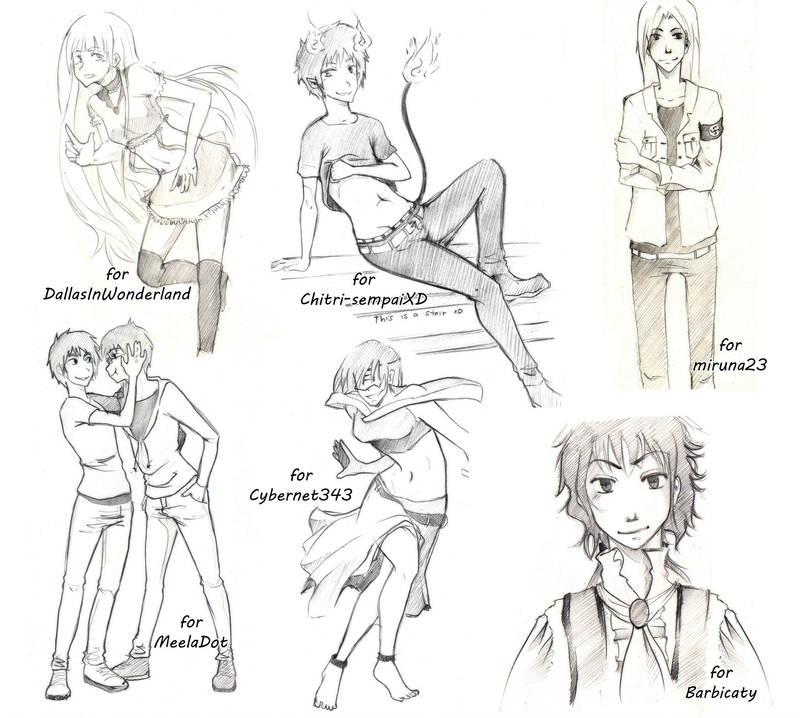Free Sketches by EeNii