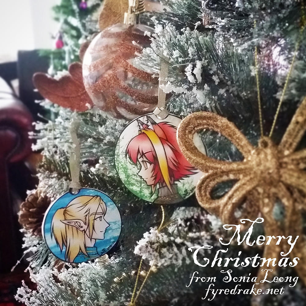 Manga Christmas decorations by sonialeong
