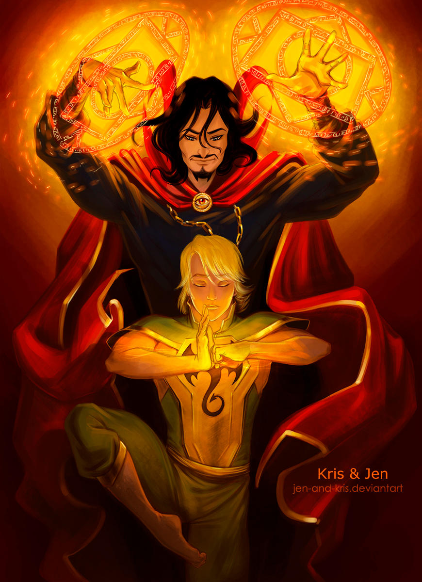 Dr.Strange and Danny by jen-and-kris