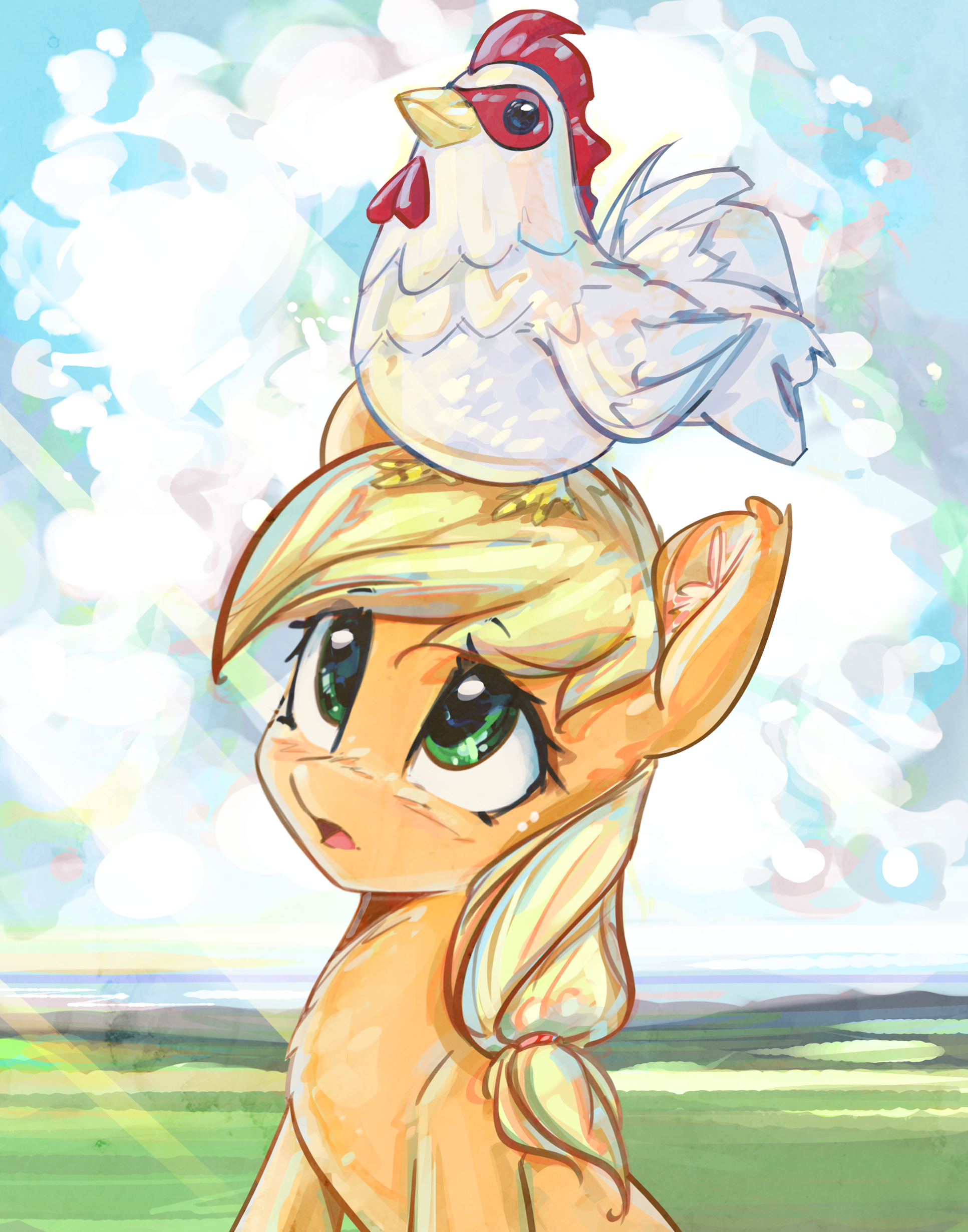 Applechick by mirroredsea