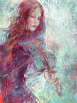 Digital Painting -Winter Heart by MartaNael