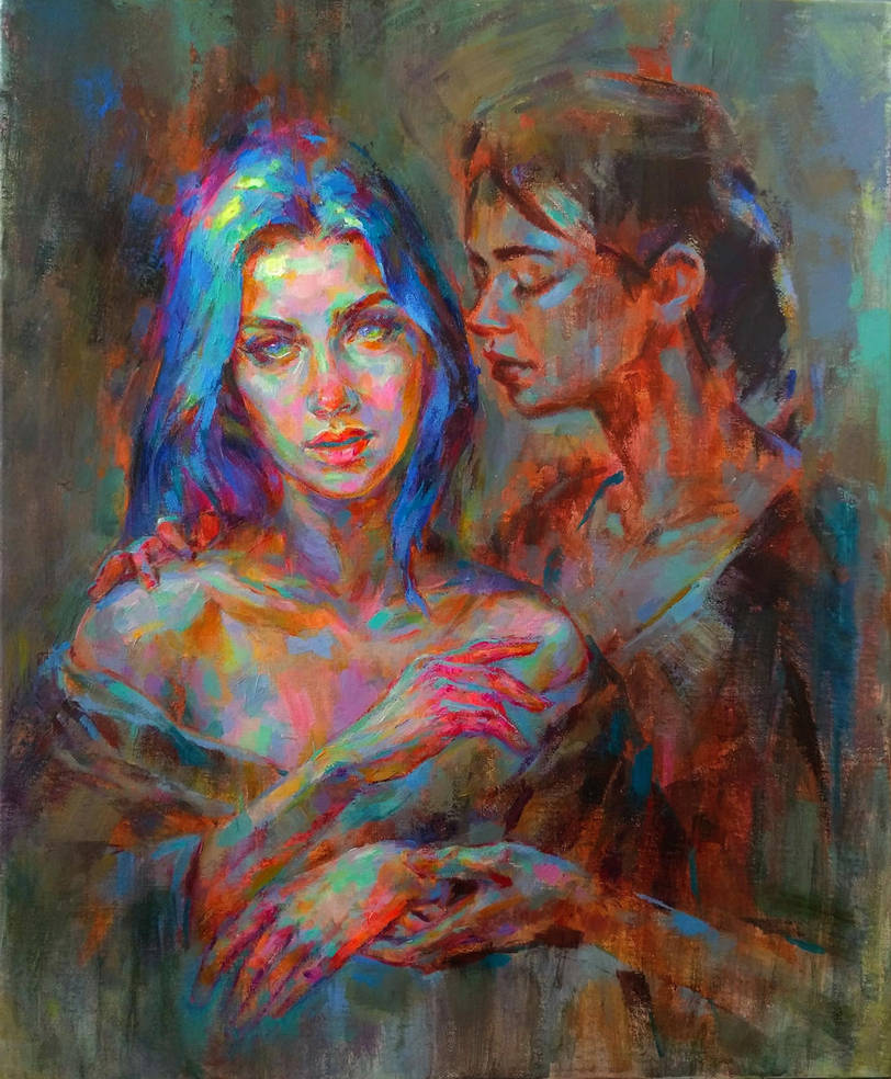 Mother and daughter by MartaNael