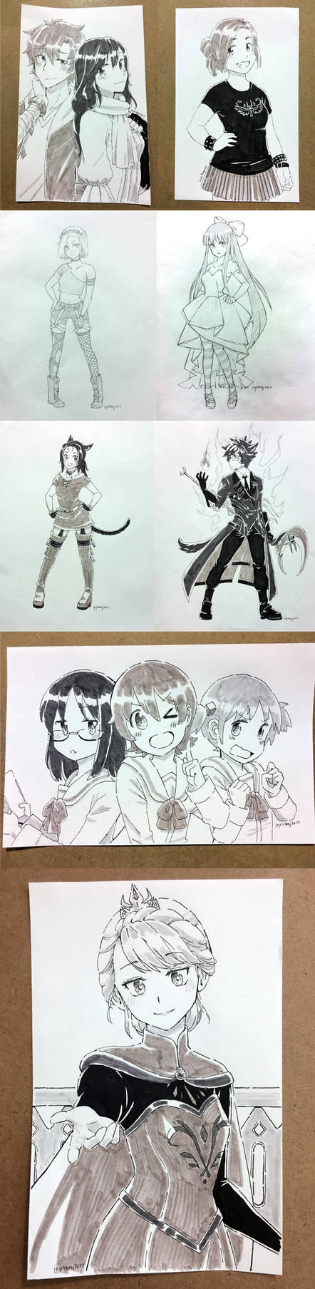 Anime Central 2017 Commissions by jojostory