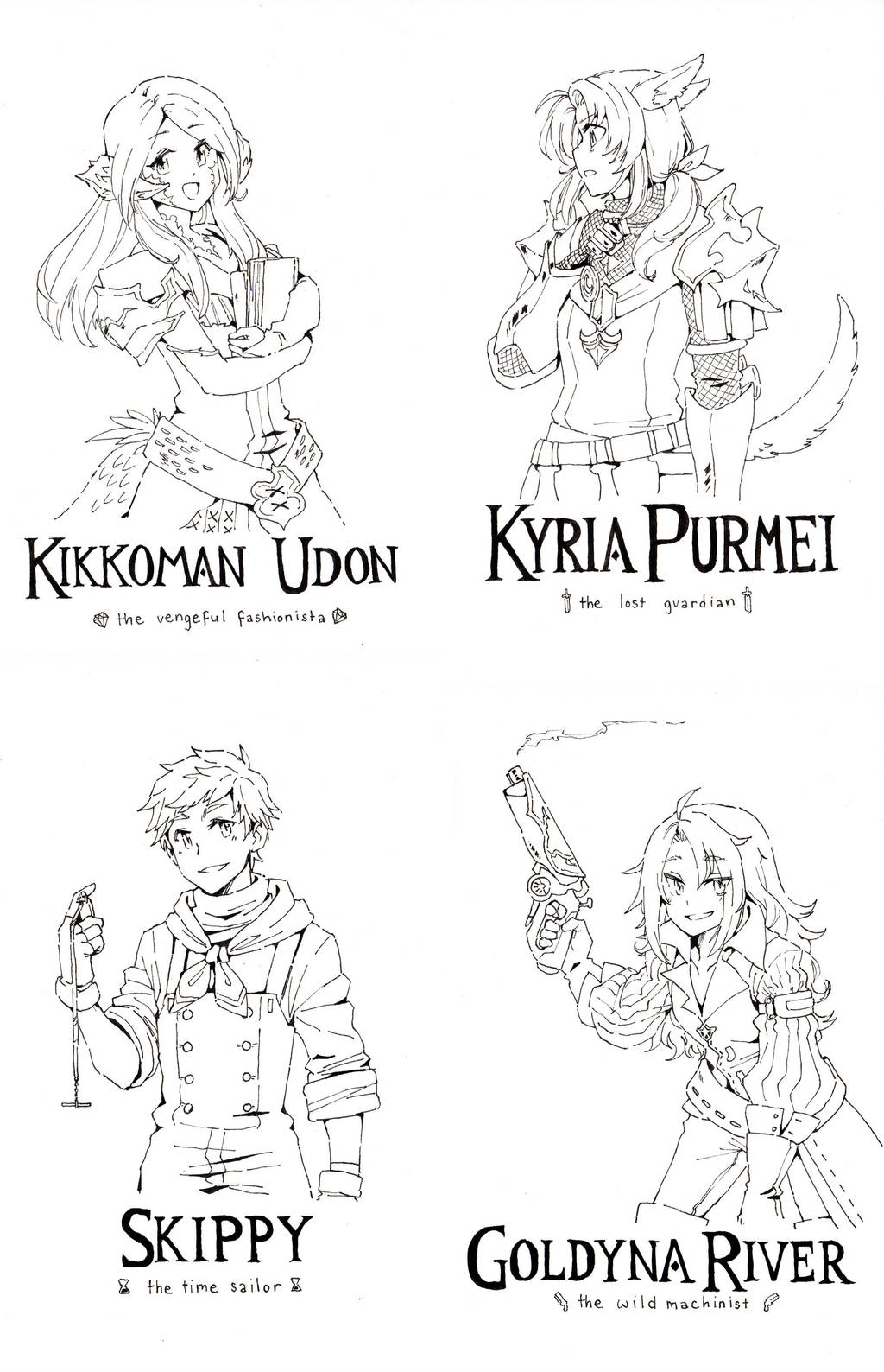 FFXIV Characters Part 2 by jojostory