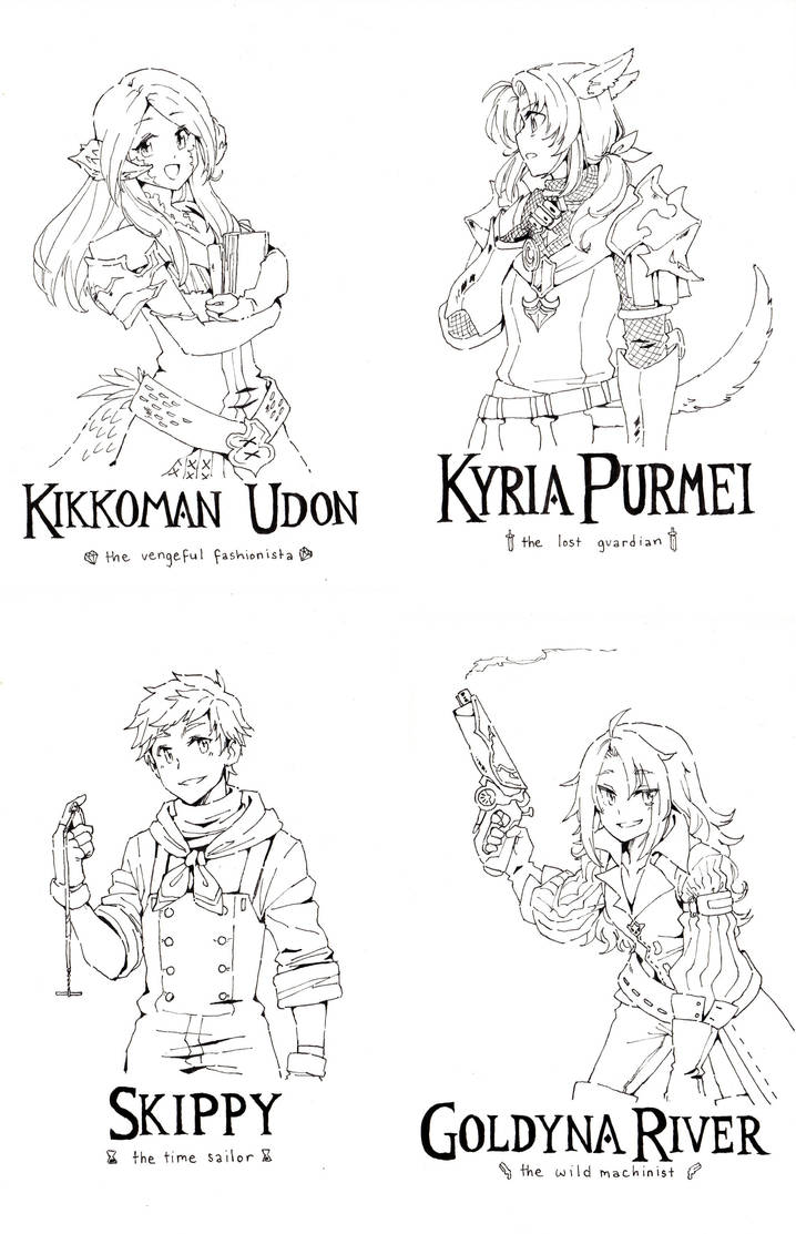 FFXIV Characters Part 2 by jojostory