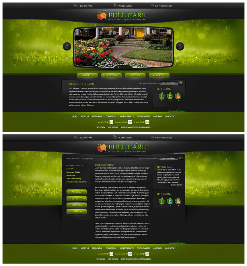 Full Care site design concept2 by Stephen-Coelho