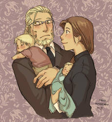 FMA - The Elric Family by rally-ae
