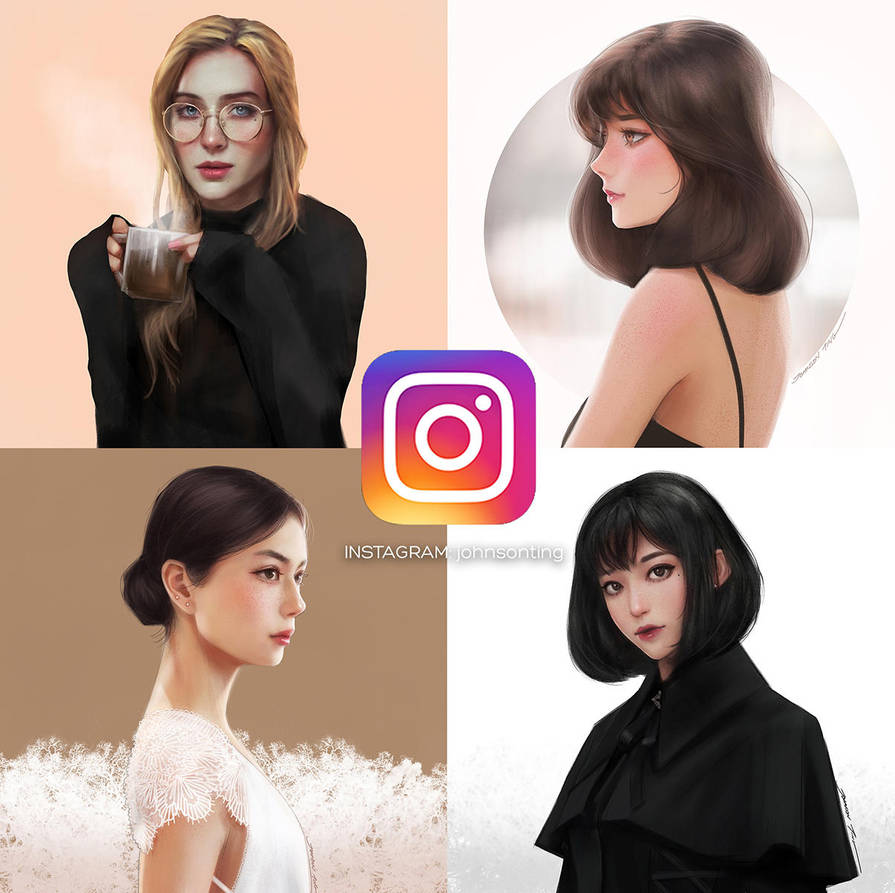 Quick Portraits set #1 by johnsonting