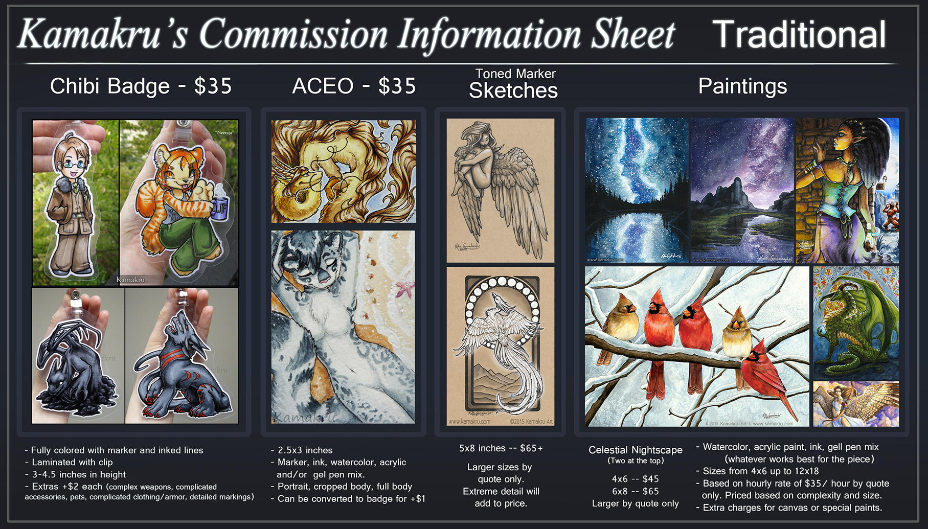 Commission Info and ToS - Traditional - CLOSED by Kamakru