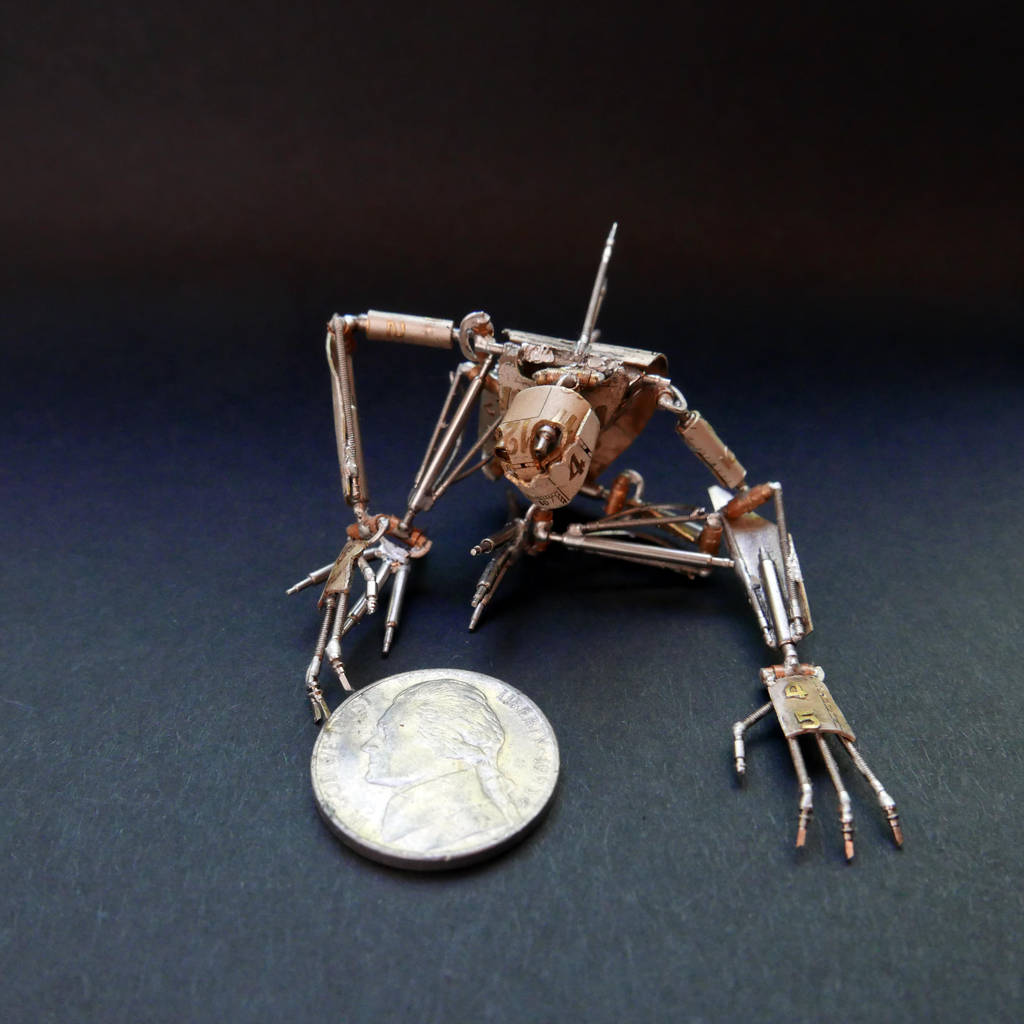 Articulated Watch Parts Creature 'Hex' (Scale) by AMechanicalMind