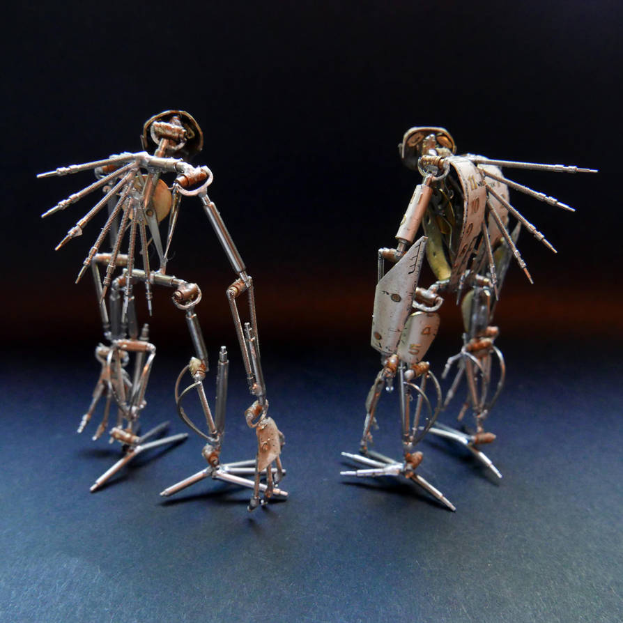 Articulated Watch Parts Creatures Septem, Hex (II) by AMechanicalMind