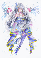 Watercolor commission: For Akesi by Inntary